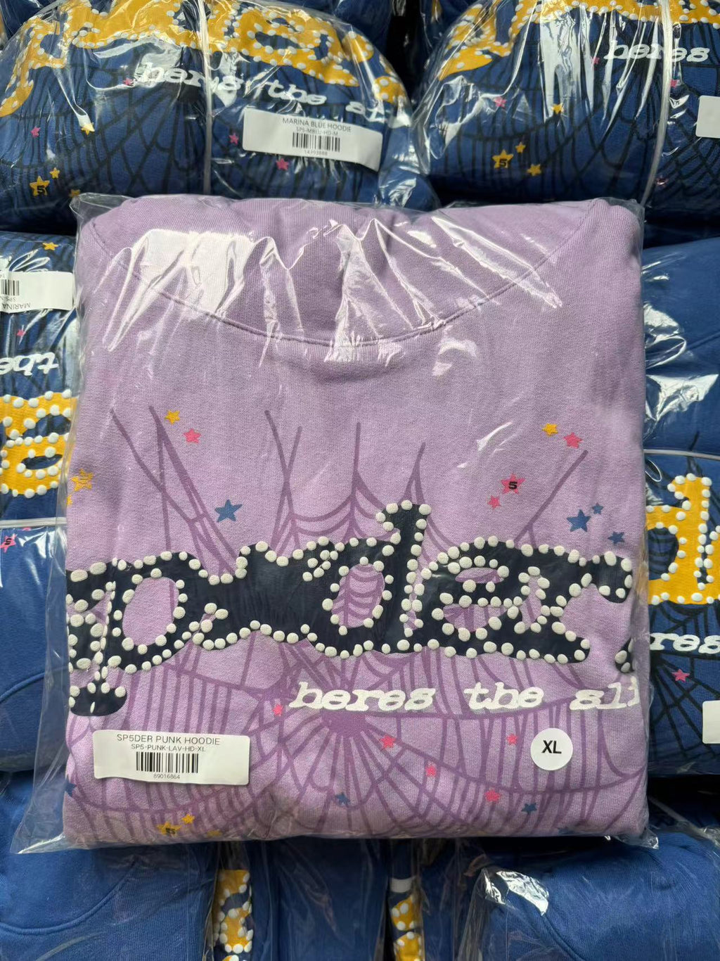 PURPLE 1:1 (PASSING) SP5DER HOODIE