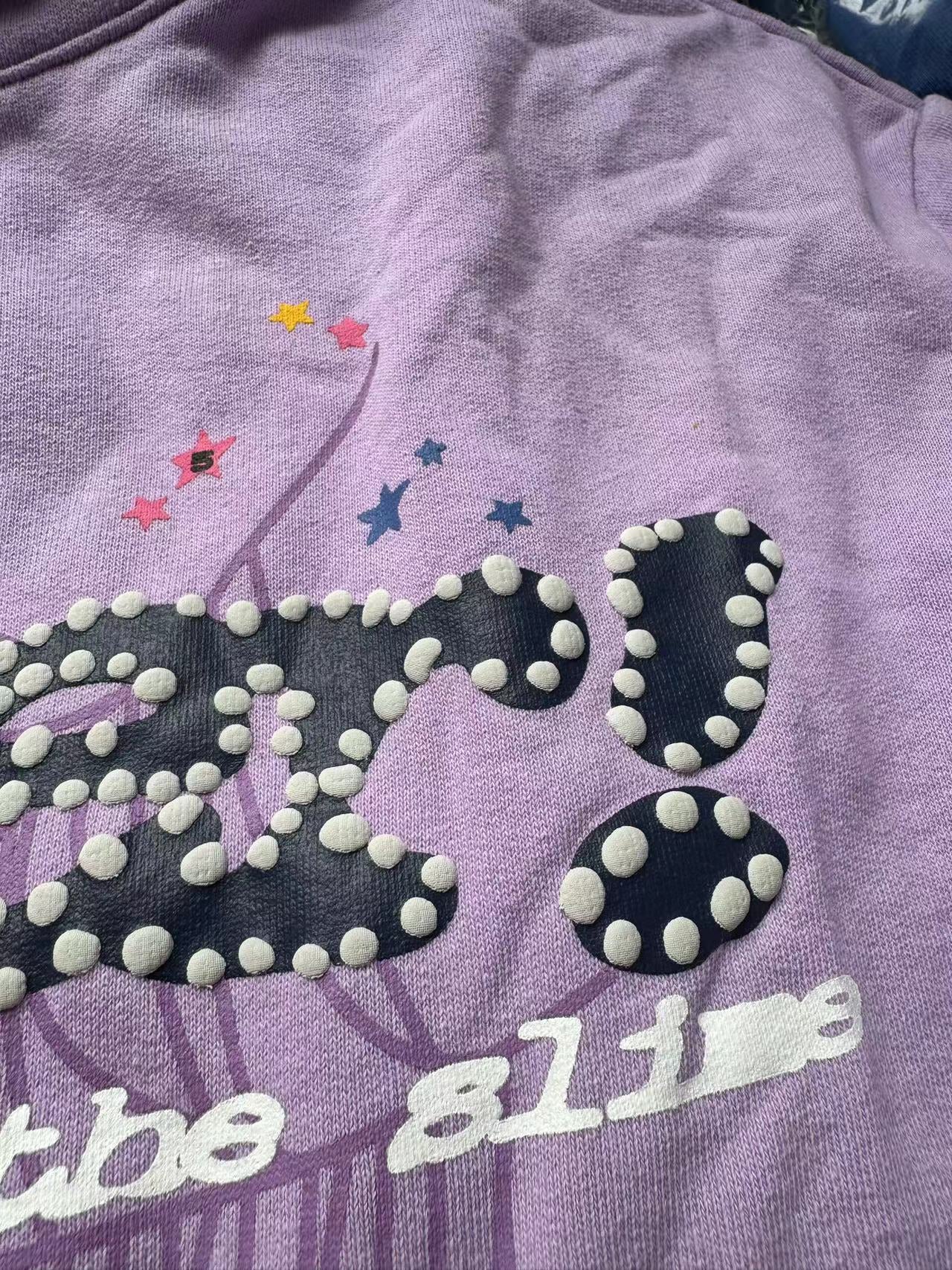 PURPLE 1:1 (PASSING) SP5DER HOODIE